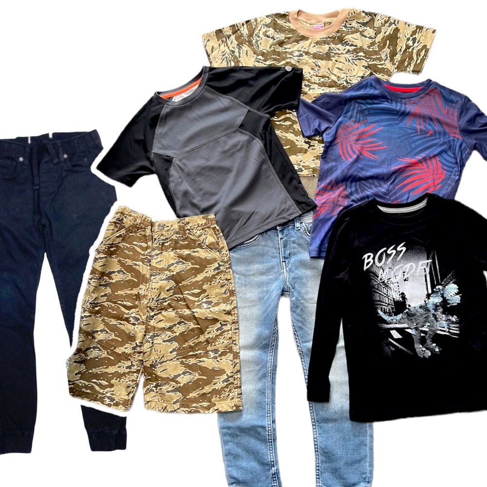 Kids Clothes Shirt Shorts Jeans 6pc Bundle S (5-7)